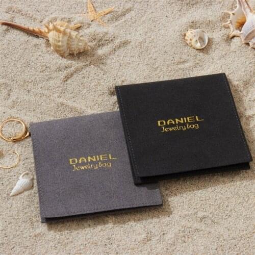 Wholesale Custom Earring Pouch Microfiber Jewelry Pouch Jewelry Pouches With Logo