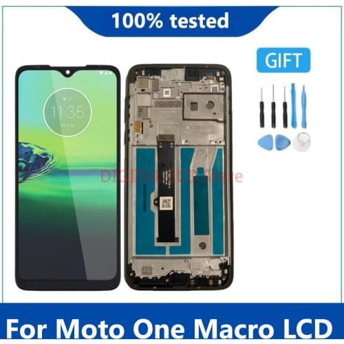 6.2 " For Motorola Moto One Macro LCD Display Touch Glass Sensor Screen Digitizer Assembly for xt2016-2 lcd