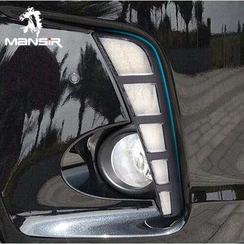 LED Daytime Running Light Daylight ABS Car DRL For Toyota Highlander 2018 2019 2020 Turning Signal headlights Auto Foglamps