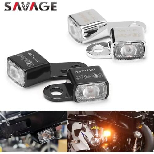 Front LED Turn Signal Indicator For Softail Standard/ Street Bob/ Fat Boy/ Fat Bob/ Slim/ Low Rider/S Motorcycle Blinker Light