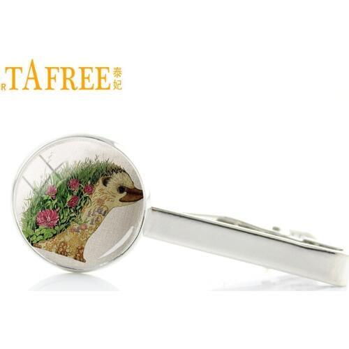 TAFREE new lovely Variety Hedgehog tie clips men dress accessories sea animal Turtles exquisite tie bar pin wedding jewelry A761