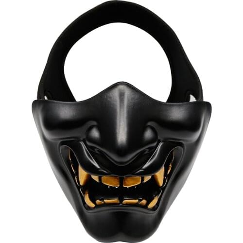 Tactical Airsoft Half Face Mask Lower Face Protective Mask Paintball CS BB Hunting Shooting Halloween Cosplay Costume Party Mask