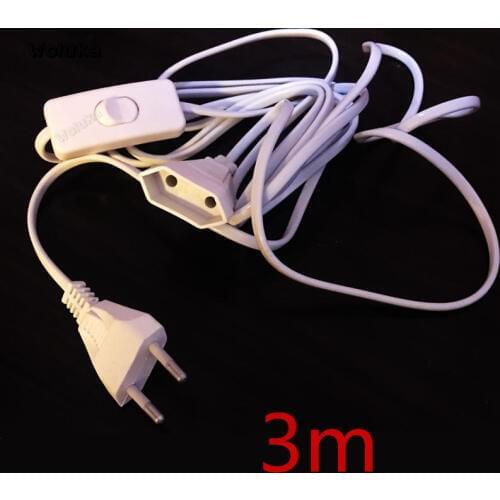3m power extension cable LED string lamp color lights flash light with switch power cabel CD50 W05