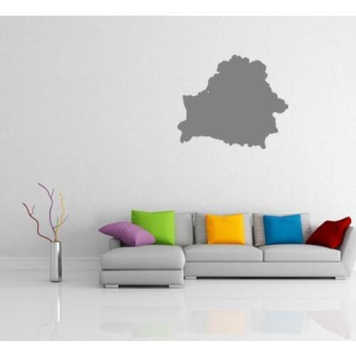 Belarus map Globe Earth Country wall vinyl sticker custom made home decoration fashion design