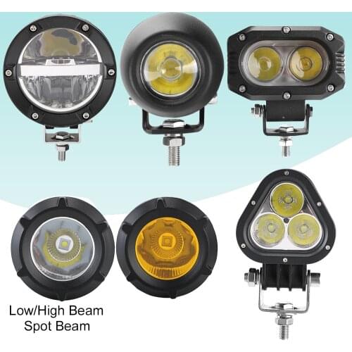 Spot Light LED Headlights Fog Lamp Led Work Light High/ Low Beam for Car Truck Tractor Trailer SUV ATV Off-Road 1 PC
