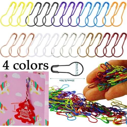 100pcs*22mm Colorful Safety Pins Knitting Crochet Locking Stitch Marker Hang Tag DIY Sewing Tools Needle Clip Crafts Accessories