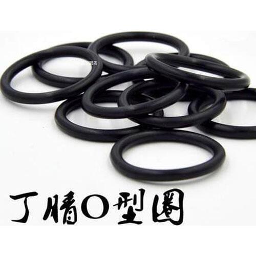 20pcs 3.55mm wire diameter black silicone O-ring 34.5mm-45mm Inner diameter waterproof insulation rubber band abrasion resis