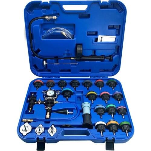 28pcs Universal Car Special repair Tool Radiator Pressure Tester Vacuum Type Cooling System Test Water Tank Detector Tool