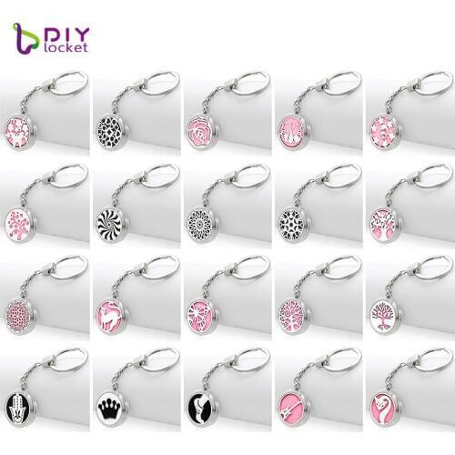 316 Stainless Steel Aromatherapy Diffuser Keychains Locket 30mm Wholesale Diffuser Keychain Jewelry AA161-180-Y01