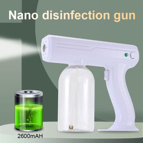 Household Blue Light Nano Steam Spray Gun Portable Wireless Disinfection Sprayer Machine USB Charge Handheld Atomization Sprayer