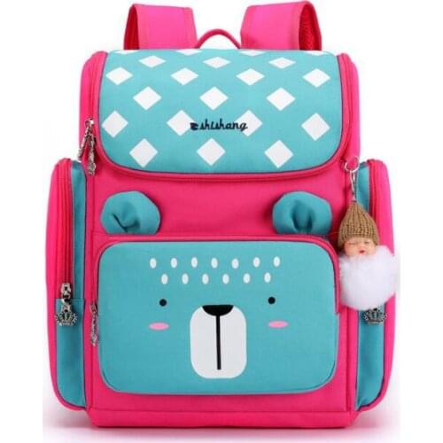 Childrens Backpack Boys Girls School Bags Kids Orthopedic Backpacks Cute bear Pattern Schoolbag Kids Stachel Mochila Infantil