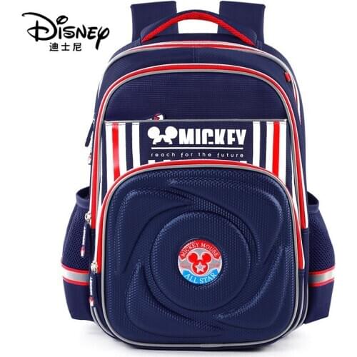 Disney Large Capacity Children Mickey Mouse Backpack Waterproof Breathable Lightweight Childrens Schoolbag