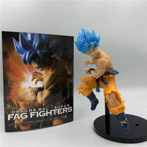 FigureCrazy 2 Styles Dark Blue VS Movie Ver. Blue Hair Battle PVC Action Figure Model