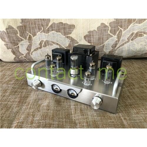 Hot sell! Sparta T1 6N2+6P1+5Z4PA push-pull tube power amplifier DIY kit,Output power: 8W+8W, with meter, without Bluetooth
