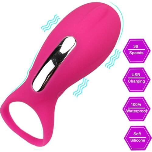 Prostate Massager Penis Vibration Ring Cock Rings Vibrator Clitoris Stimulator Sex Toys for Men Sex Shop