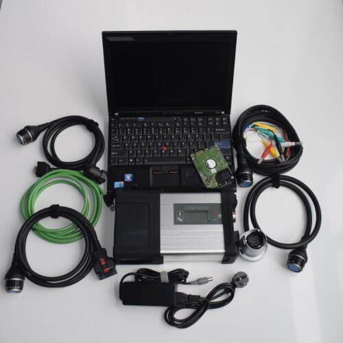 New mb compact 5 with software star c5 hdd 320gb with thinkpad x201t tablet laptop 4g i7 diagnostic tool 12v 24v ready to use