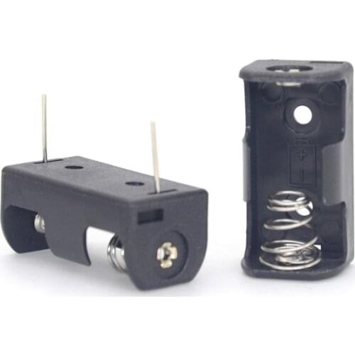 MasterFire 20pcs/lot 1/2AA ER14250 Batteries Holder Storage Box 14250 Single Battery Case With PCB Pin For Soldering Connecting