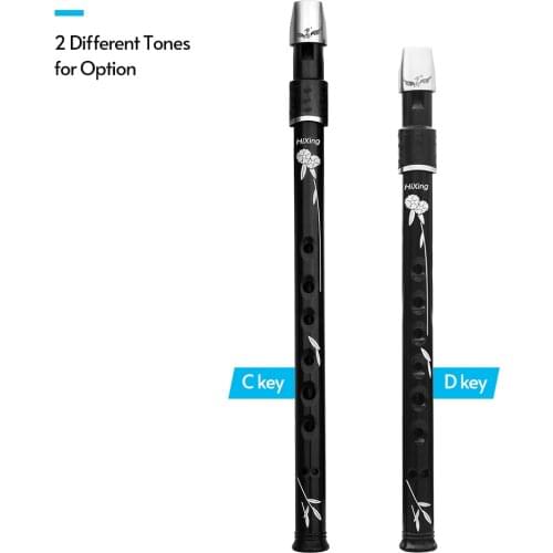 C/D Key Lightweight Irish Whistle Tin Whistle Flute for Beginners Soprano Recorder Irish & International Wind Instrument