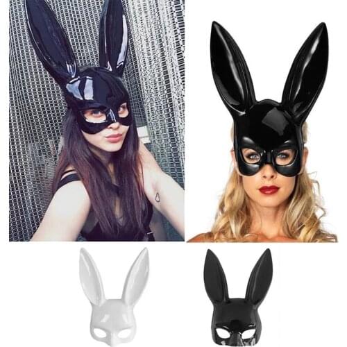 Halloween Sexy Bunny Mask Cosplay Masks Rabbit Ears Masks Bar Nightclub Costume Accessories Christmas Party Character Props