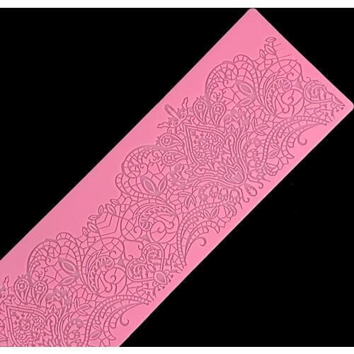 Minsunbak Lace Silicone Mat Cake edge decoration Silicone lace mould Sugar craft tools Exquisite kitchen accessories