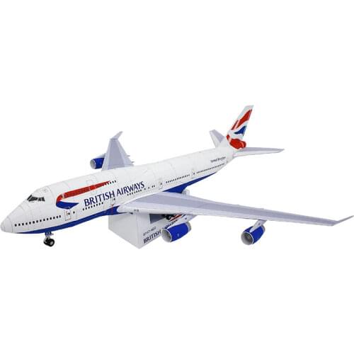 1:144 Boeing 747 Aircraft Civil Aviation Airliner DIY 3D Paper Card Model Building Set Educational Toys Military Model Toy