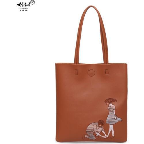 New Vintage Fashion PU Leather Bags Women Briefcases Bag A4 13.3 inch Notebook Office Womens Handbag Shopping Books Working Bag