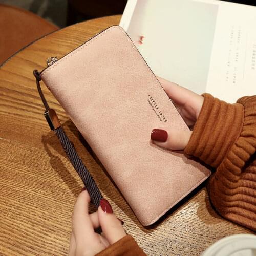 Fashion Womens Long Wallet 2021 New Design Handbag Multi Function Card Bag Mobile Phone Bag Change Wallet for Ladies Girls Gif
