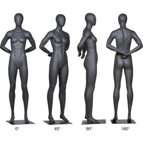 Wholesale Black Mannequin Women Black Model Full Body Customized