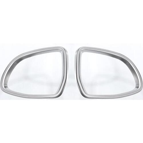 Fit For BMW X5 X6 2014 2015 Exterior Rearview Mirrow Frame Decoration Trim Sticker Sequins Chromium Styling Car-covers 2Pcs