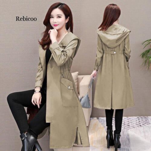 Женские классические тренчи Rebicoo China At AliExpress