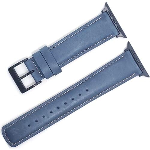 For apple watch band 44mm 40mm 42mm 38mm Leather Strap Watchband Wristband For iWatch Series SE 6 5 4 3 2 1 Bracelet Accessories