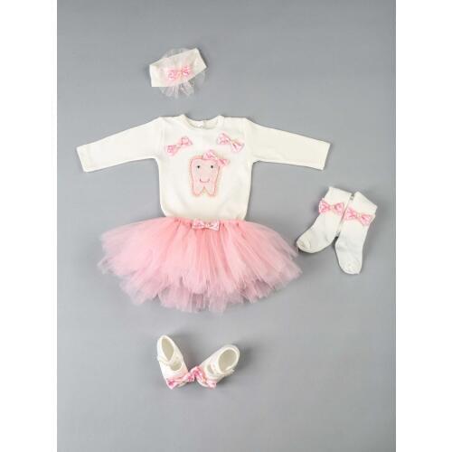 Pink My Tooth output 5 li Girl Baby Tütü suit