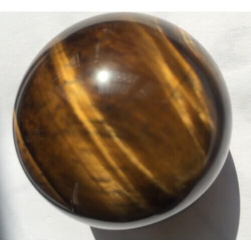 Natural yellow tiger eye stone ball, quartz, crystal, reiki healing