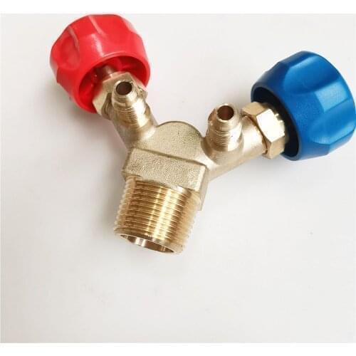 Special cylinder valve for recycling and filling/high and low pressure claw valve/explosion-proof refrigerant bottle mouth valve