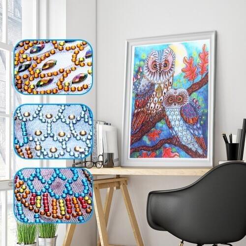 Special DIY Kits Shaped Owl Diamond Painting Partial Drill Cross Stitch The Most Popular Diamond Embroidery For 2019