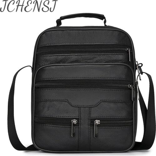 JCHENSJ Mens Shoulder Bag Large Capacity Cross Body Bags For Men Designers PU Leather Travel Working Male Handbag