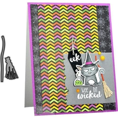 CH broom Metal Cutting Dies Stencils For Scrapbooking Photo Album Decoration Embossing Paper Card Craft