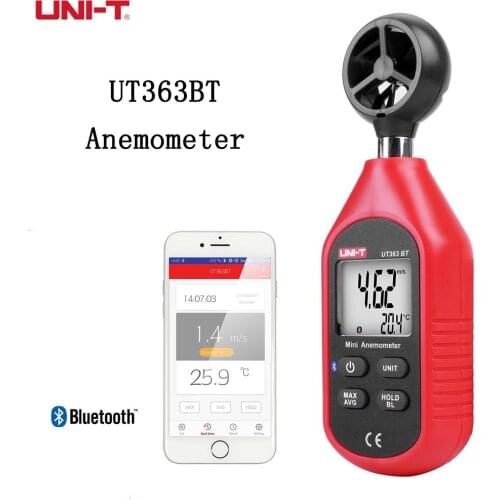 UNI-T UT363BT Anemometer Digital Measuring Thermometer Tester with Bluetooth Mobile Phone