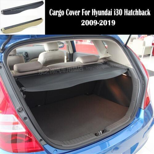 Rear Cargo Cover For Hyundai i30 Hatchback 2009-2019 privacy Trunk Screen Security Shield shade Auto Accessories