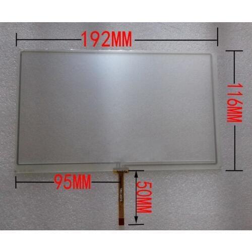 10 pcs new 8 inch resistance touch screen on-board navigation GPS/DVD hand-written screen 192*116