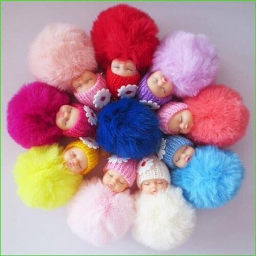 20 BLESSING Women Girl Fashion Sleep Doll Key Chain Rex Rabbit Floss Ice Cream