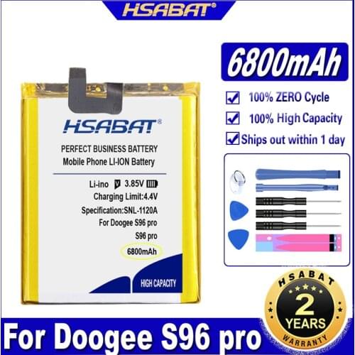 HSABAT S96 Pro 6800mAh Battery for DOOGEE S96 Pro Batteries