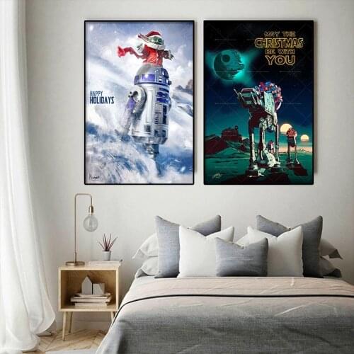 5D Diamond Painting Star Wars Movie Baby Yoda R2-D2 Happy Chirstmas Cross Stitch Full Diamond Embroidery Phinestones Home Decor