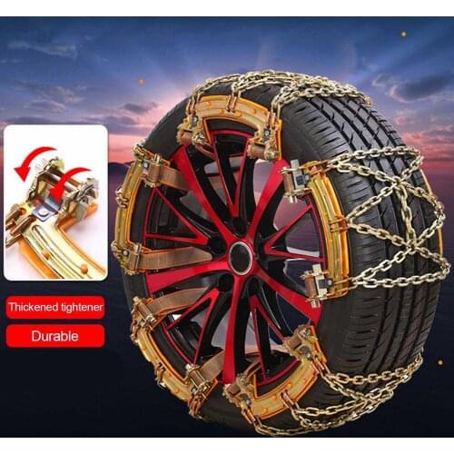Automobile Snow Chains Slip Tire Wheels Snow Chains Multi-Function Tire Chain SUV MPV Cars Wheel Chain For Car Accessories