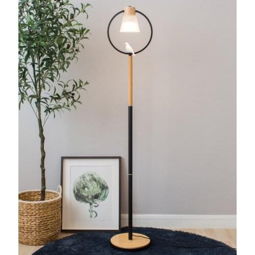 Living room large glass floor light Luminaria Idoll Bedroom wood standing light wedding LED Floor Lamp E27 office reading lamp