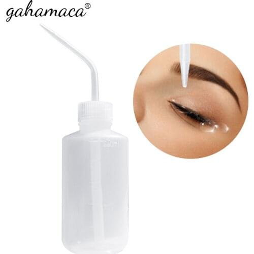 Eyelash Cleaning Washing Bottle Eyelash Extension Tool Elbow Narrow Mouth Long Tube Clean Eyebrow Skin Care Remover Bottle
