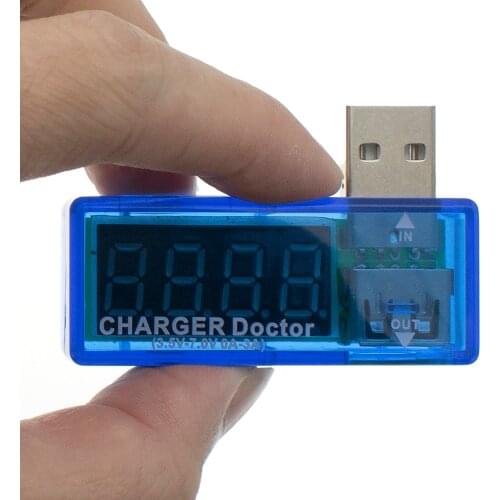 Digital USB Mobile Power charging current voltage Tester Meter Mini USB charger doctor voltmeter ammeter LED display
