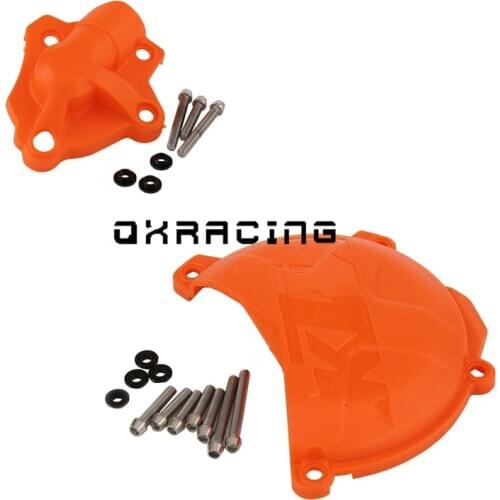 Clutch Cover Protection Cover Water Pump Cover Protector For K.T.M 350 EXC-F EXCF 2012 2013 2014 2015 2016