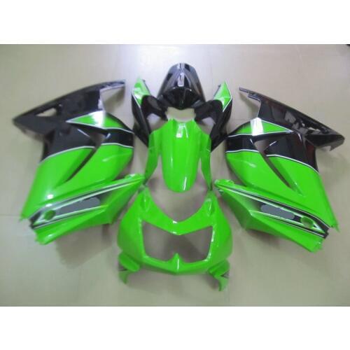 Injection Mold Fairing kit for KAWASAKI Ninja ZX250R 08 09 10 12 ZX 250R EX250 2008 2012 ABS Green black Fairings +gifts VX62