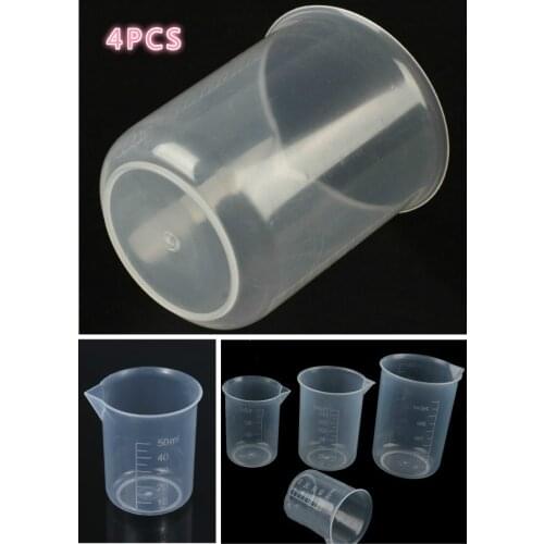 50/100/150/250ml Without Handle Graduated Measuring Cup Transparent Cup Kitchen Bar Supplies For Baking Beaker